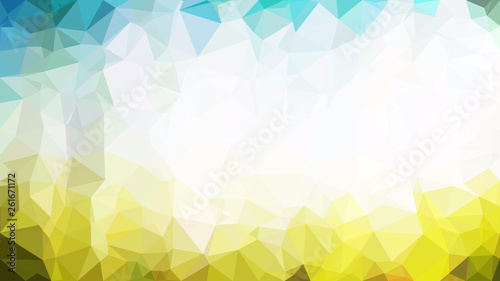 Abstract Blue and Gold Low Poly Background Template