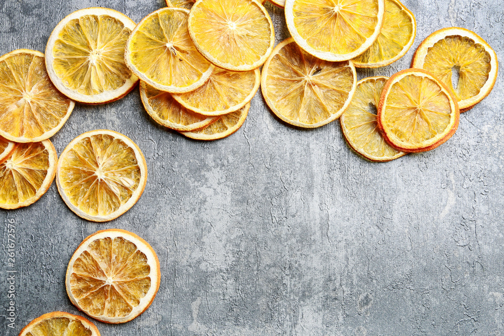 Sliced dry orange. Sliced dry orange.