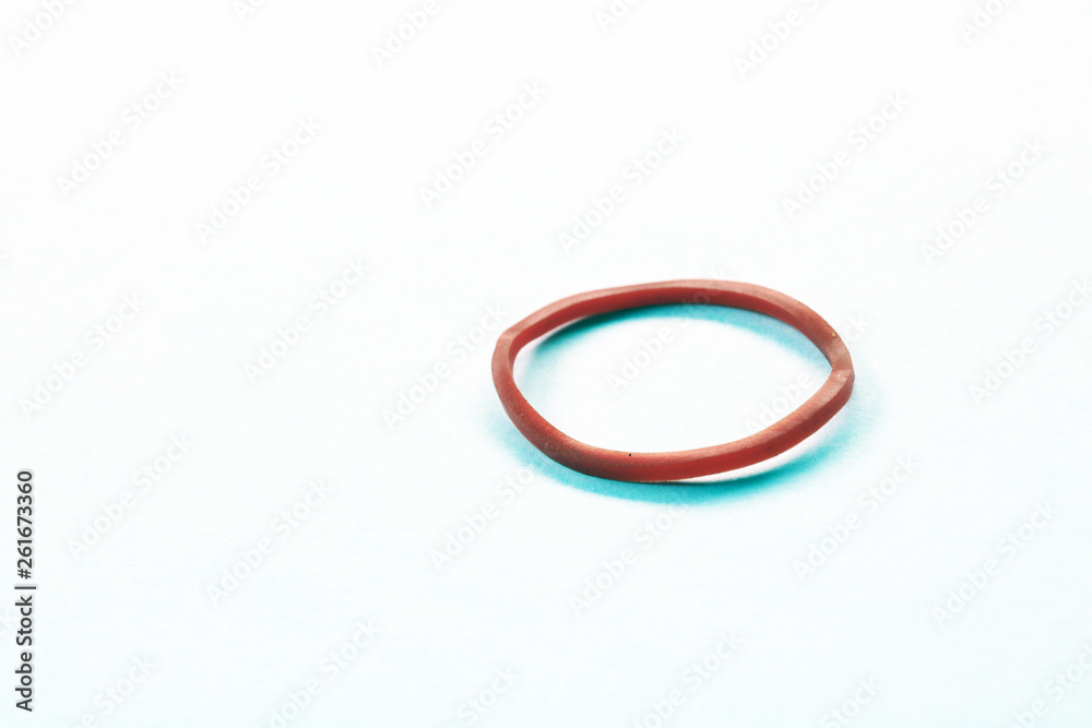 elastic ring isolated on white background elastic ring isolated on white background