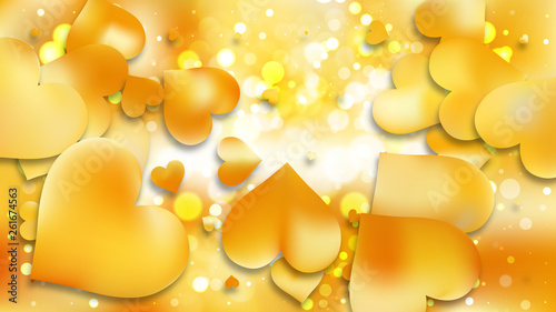 Gold Valentine Background