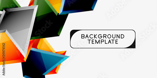 Minimal geometrical triangles with 3d effect abstract background template Free Download Minimal geometrical triangles with 3d effect abstract background template - GFXLoad