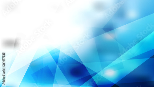 Abstract Blue and White Modern Geometric Shapes Background Vector
