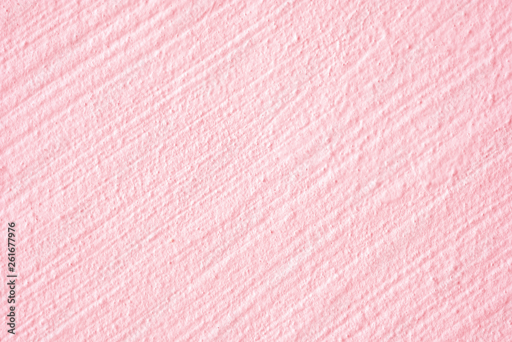 Fototapeta premium Closeup rough pink patel concrete wall exterior design for texture and background.-Image.