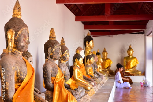 Wallpaper Mural The beauty of Wat Phra Borommathat Chaiya And the old Buddha image At Surat Thani, Thailand Torontodigital.ca