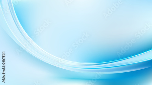 Blue and White Abstract Curve Background
