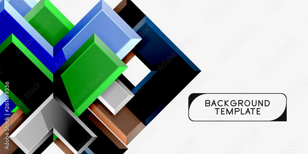 Glossy modern geometric background, abstract arrows composition Glossy modern geometric background, abstract arrows composition