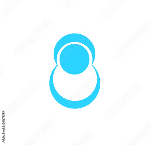 vector logo of simple figure for office and business