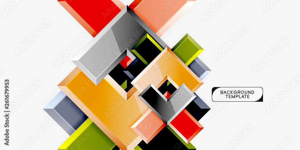 Abstract arrows composition background Abstract arrows composition background