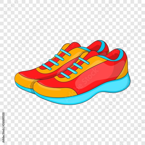 Sport sneakers icon in cartoon style isolated on background for any web design 