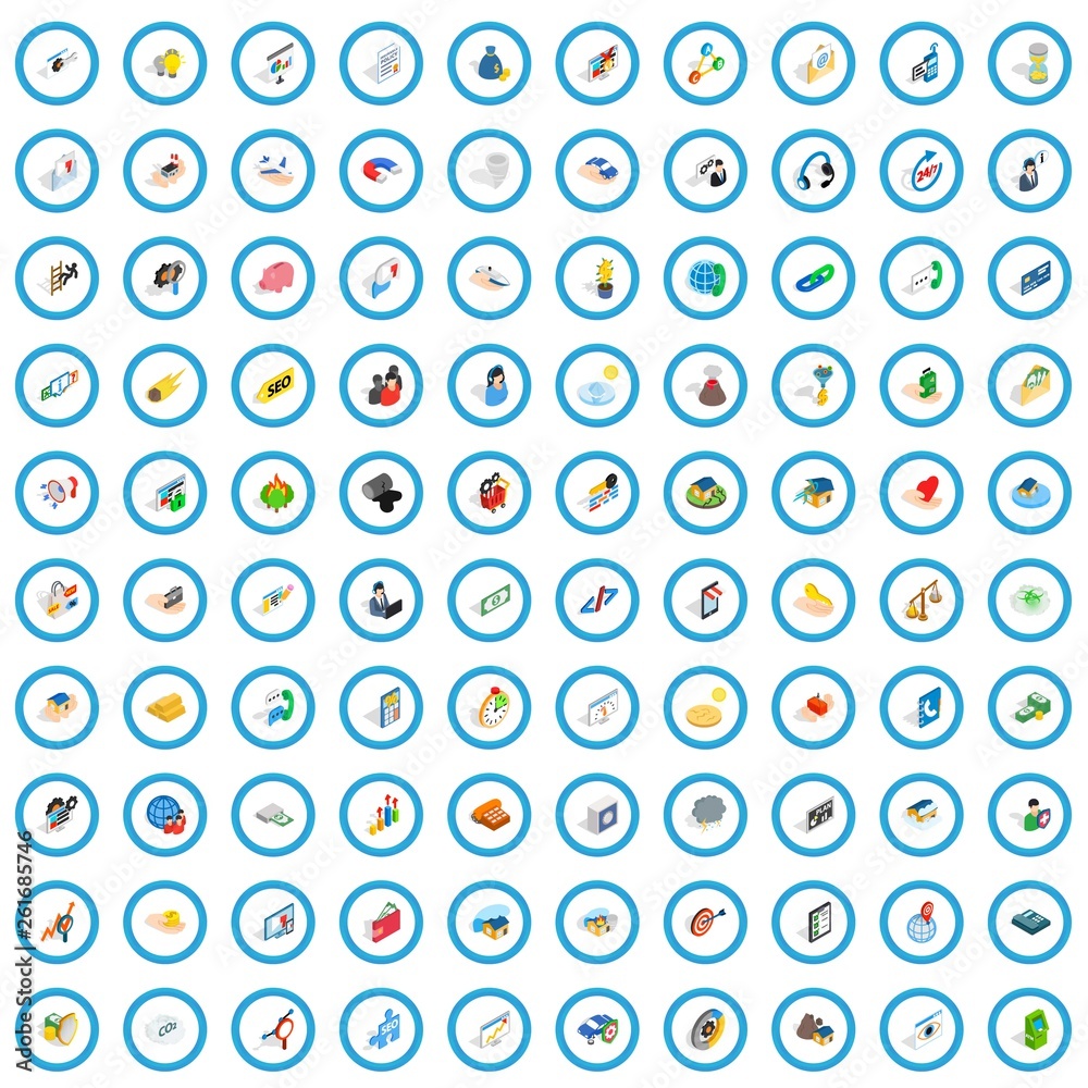 100 support icons set in isometric 3d style for any design vector illustration 100 support icons set in isometric 3d style for any design vector illustration