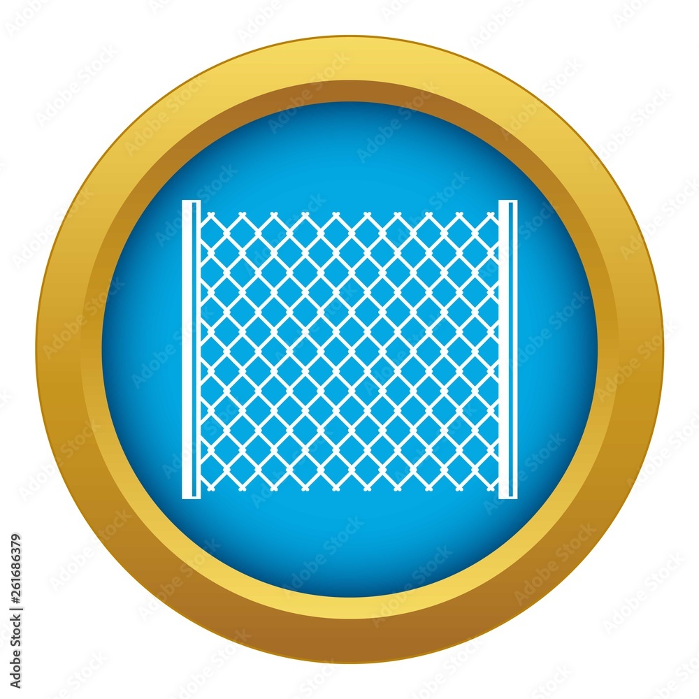 Perforated gate icon blue vector isolated on white background for any design Perforated gate icon blue vector isolated on white background for any design
