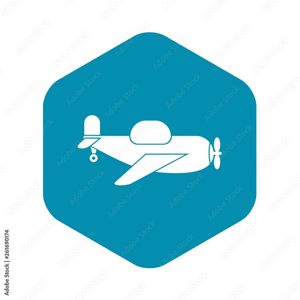 Toy plane icon. Simple illustration of toy plane vector icon for web Toy plane icon. Simple illustration of toy plane vector icon for web