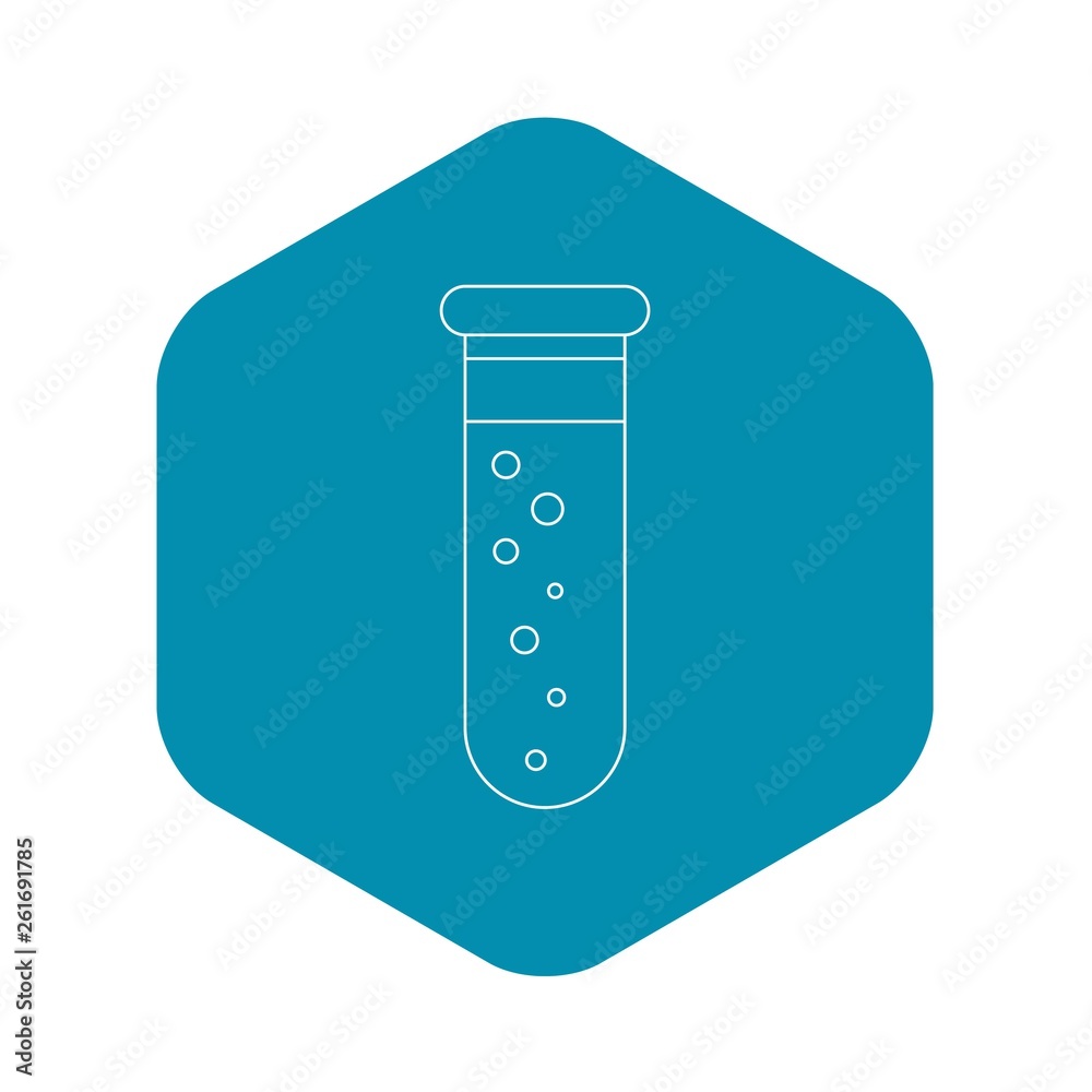 Blood test icon. Outline illustration of blood test vector icon for web Blood test icon. Outline illustration of blood test vector icon for web