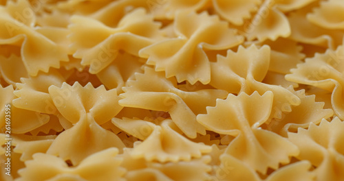 Dry uncooked Farfalle