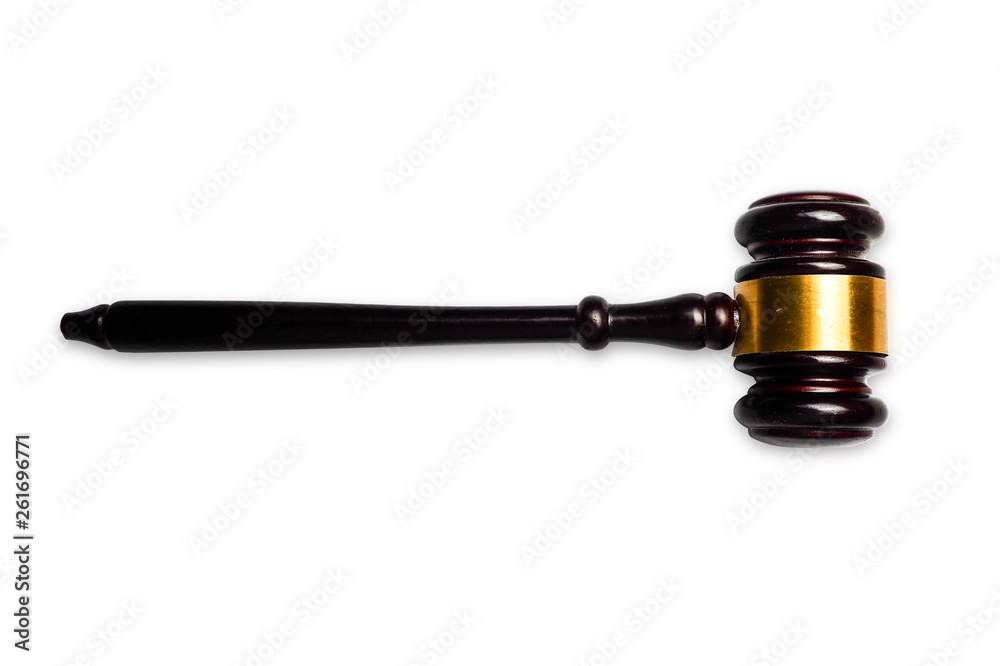 gavel  law justice legal  isolated in clude clipping path