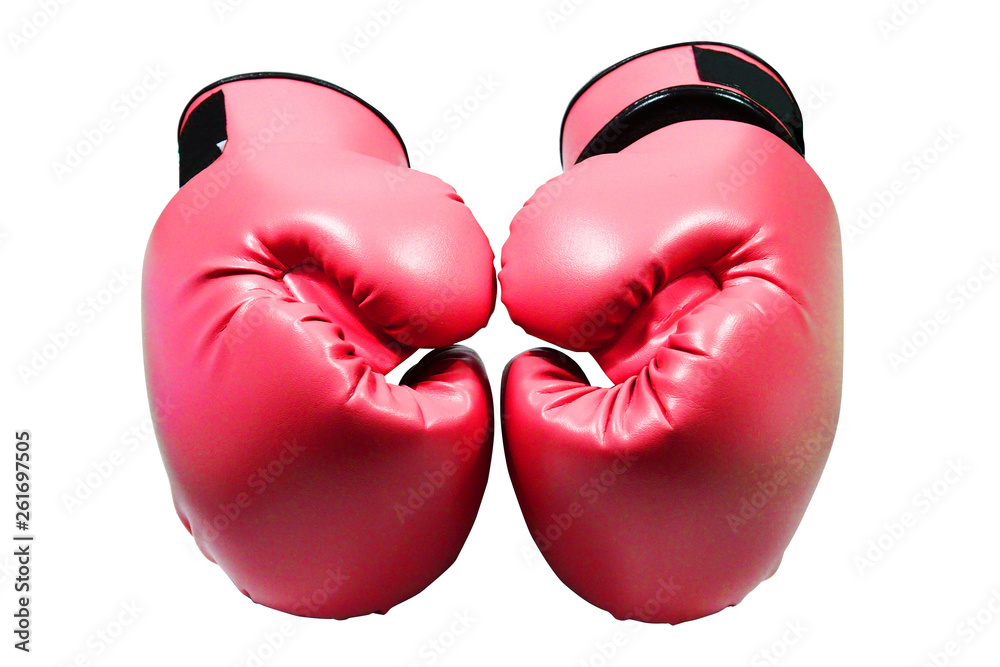 Boxing Gloves isolated with clipping path on white background