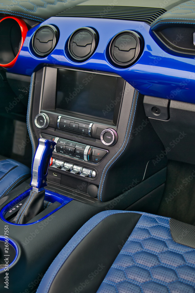 Close up of automatic transmission inside modern vehicle. Close up of automatic transmission inside modern vehicle.