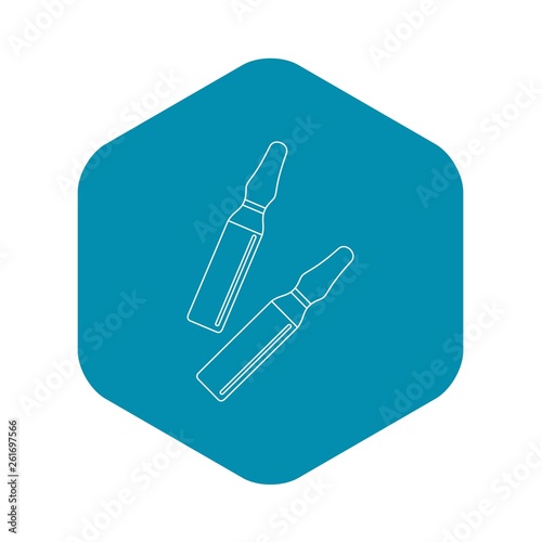 Iodine sticks icon. Outline illustration of iodine sticks vector icon for web