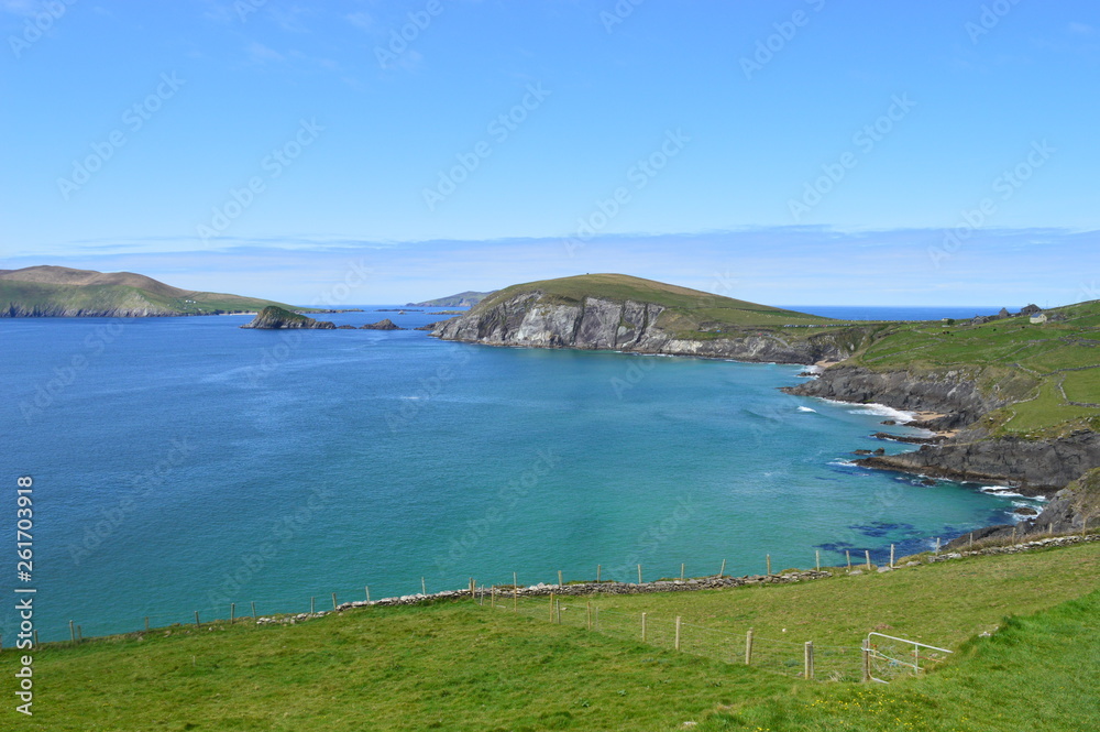 Landscape with ocean in Ireland Landscape with ocean in Ireland