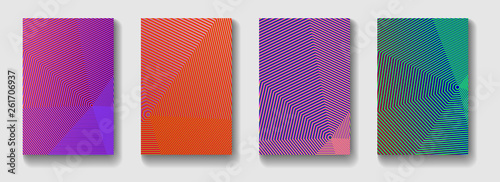 Minimal vector covers design. Blend geometric shapes composition. Abstract modern background.