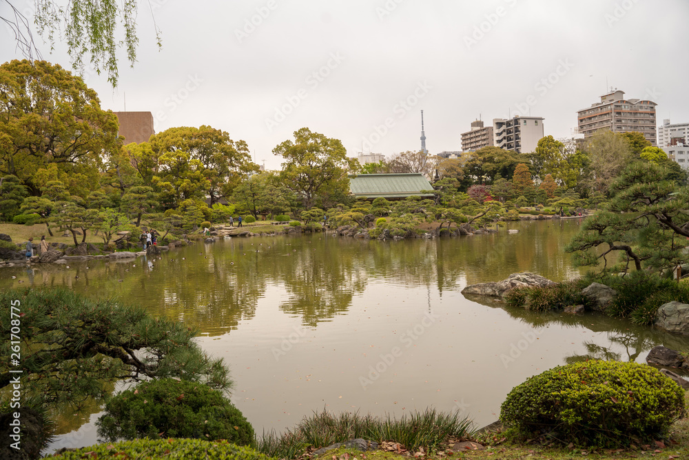 KIYOSUMI TEIEN garden in TOKYO,JAPAN. Spring