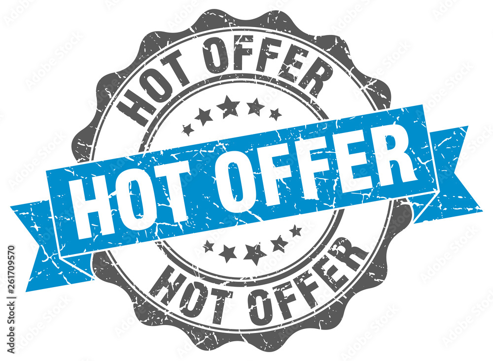 Fototapeta premium hot offer stamp. sign. seal