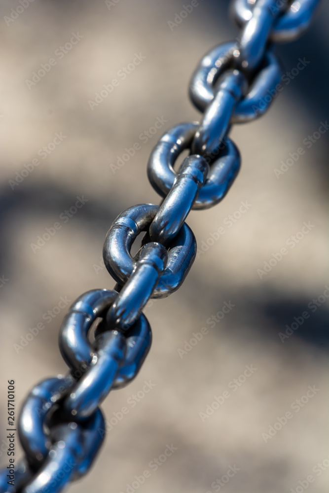 Closeup of an iron chain Closeup of an iron chain