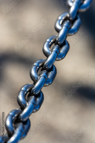 Closeup of an iron chain