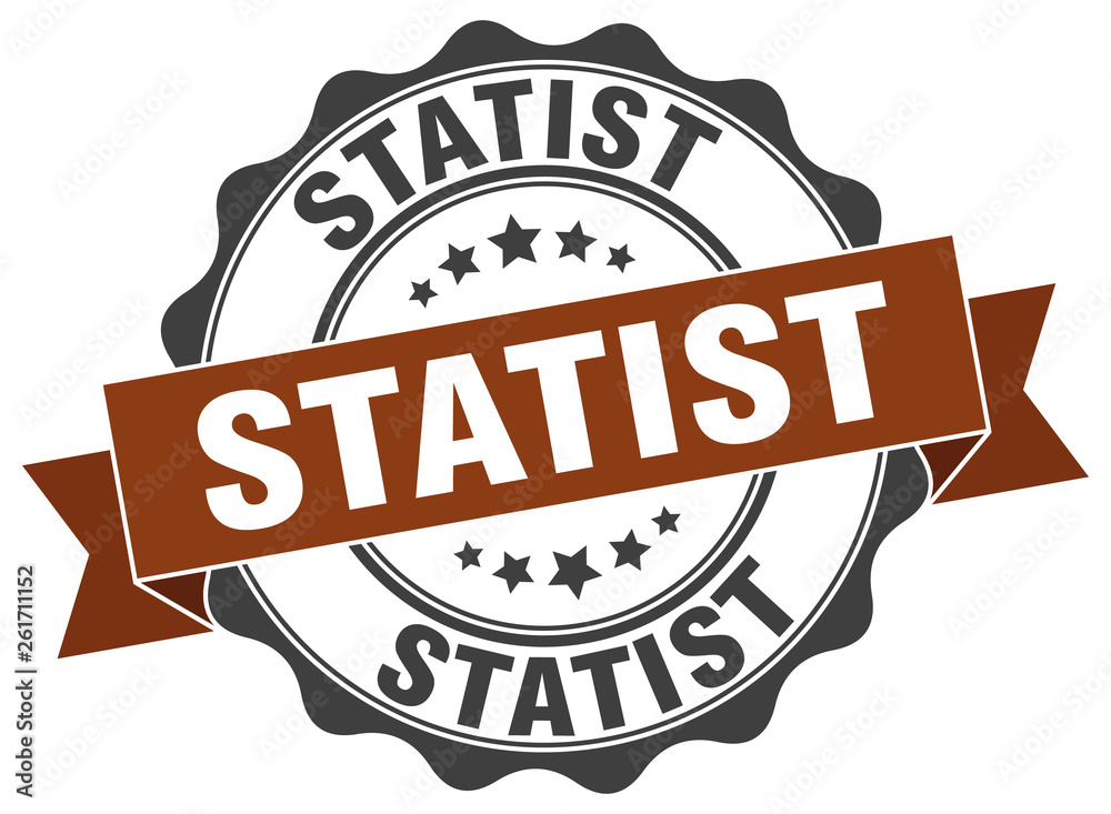 Obraz premium statist stamp. sign. seal