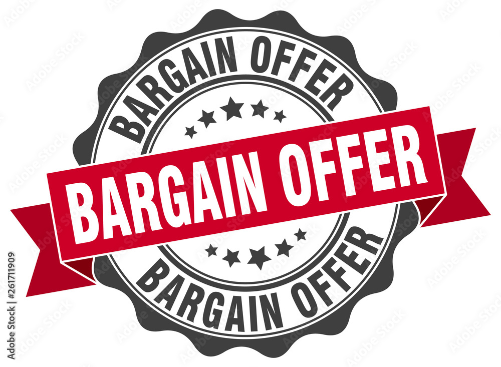 Obraz premium bargain offer stamp. sign. seal