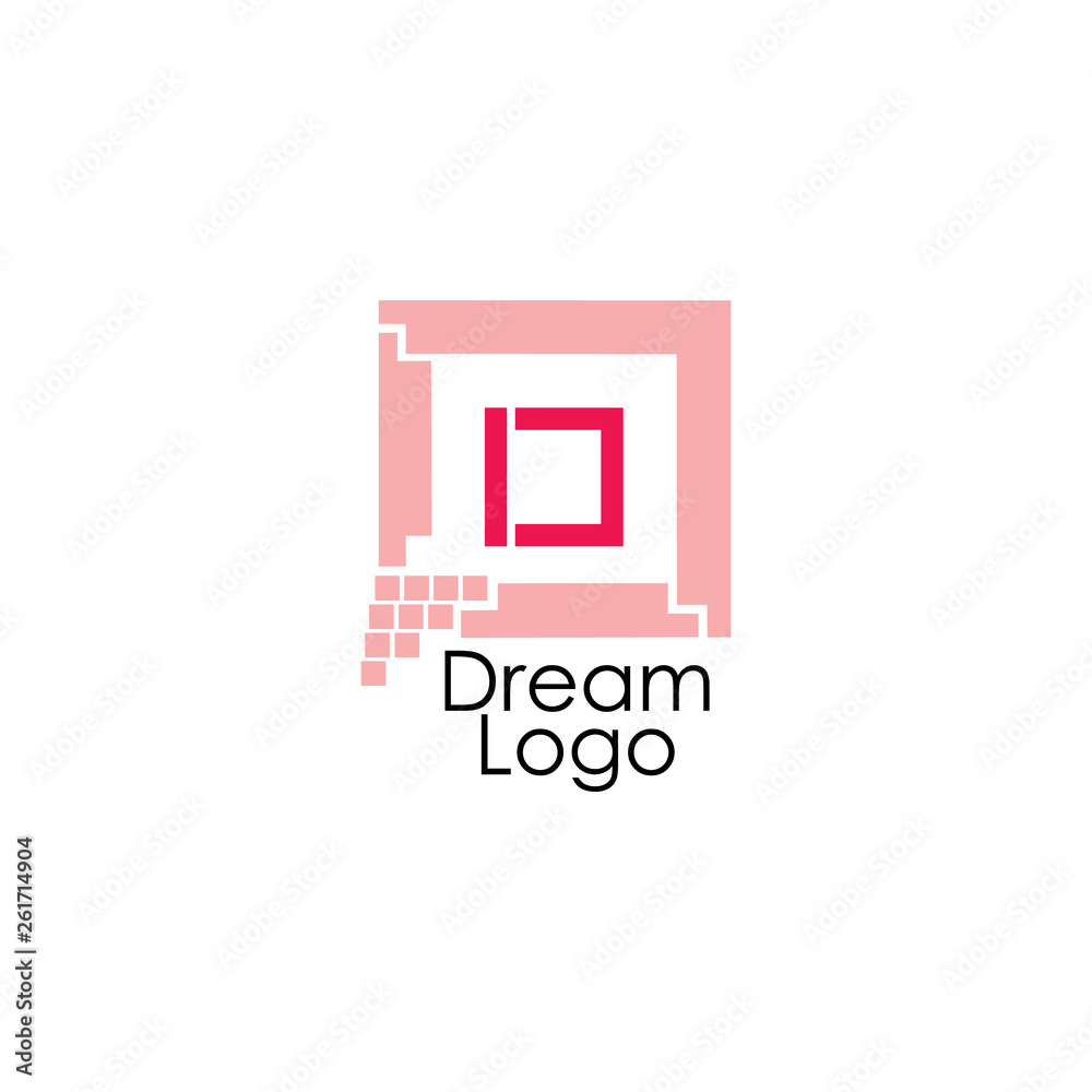 Obraz premium frame dream symbol logo vector