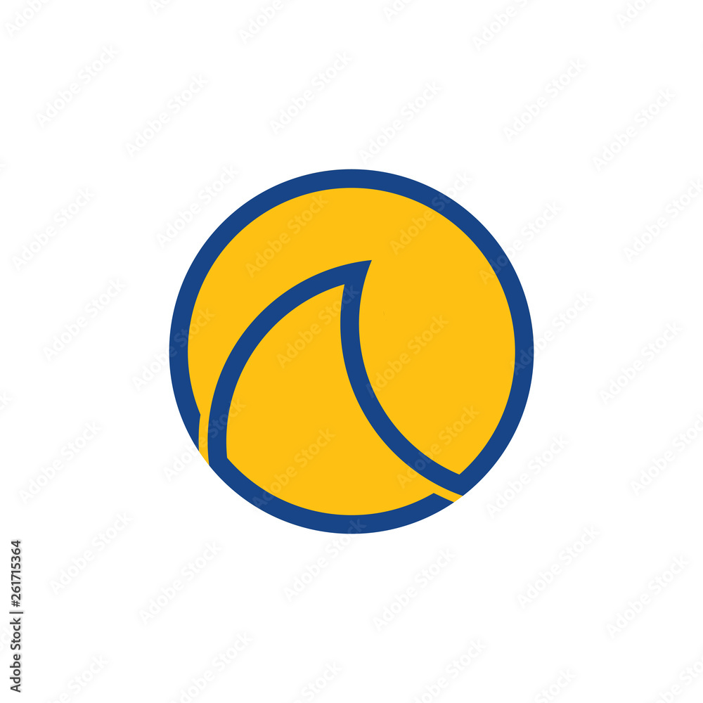 simple sun waves geometric line circle logo vector simple sun waves geometric line circle logo vector