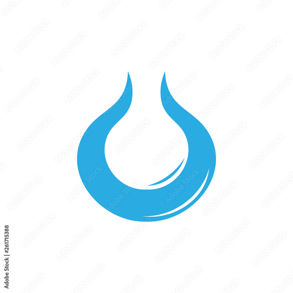 abstract water drop circle fresh symbol logo abstract water drop circle fresh symbol logo