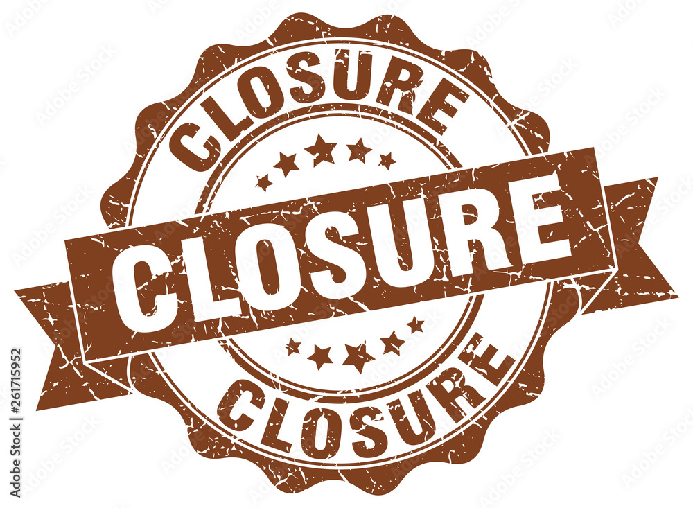 Obraz premium closure stamp. sign. seal