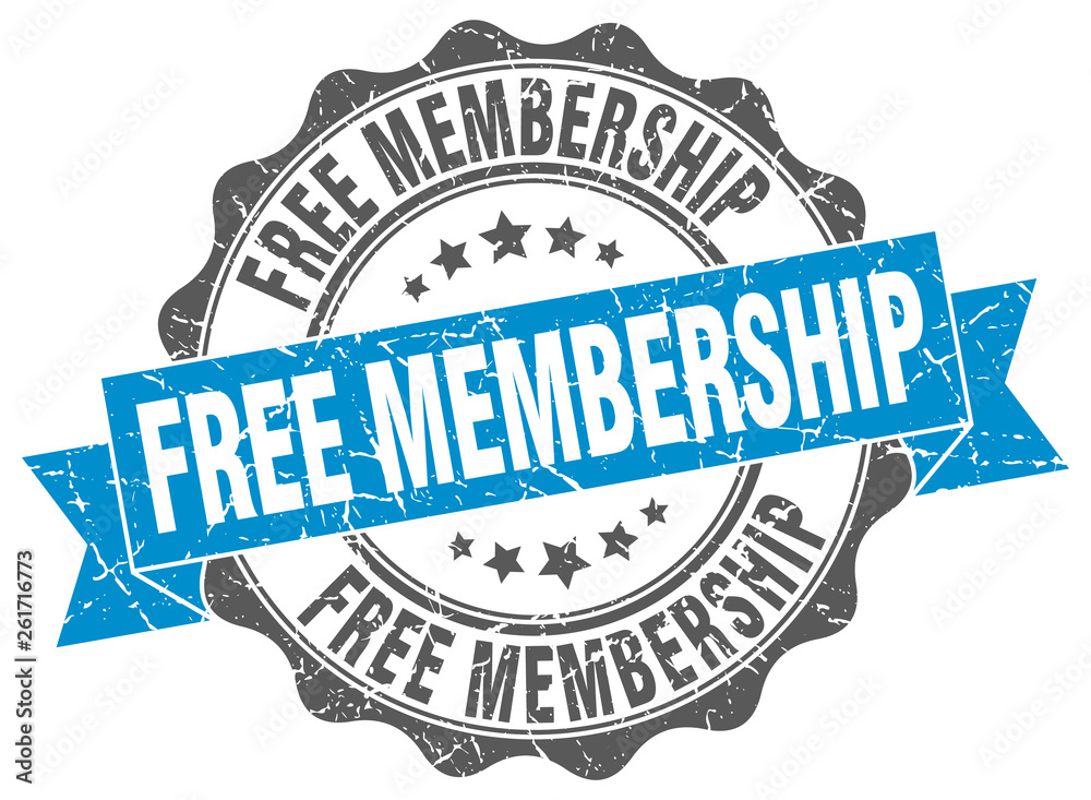 Obraz premium free membership stamp. sign. seal