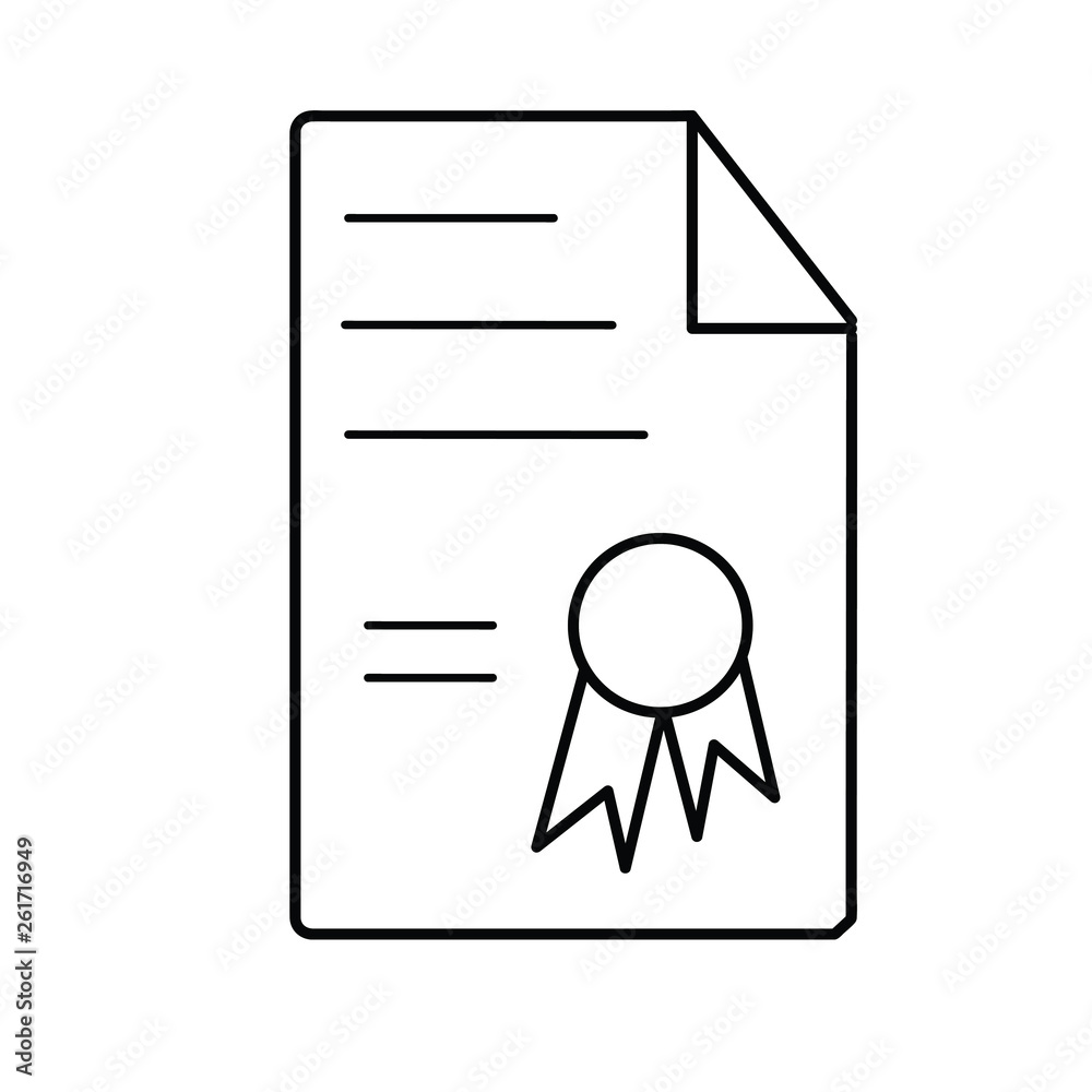 Attestation icon. Attestation symbol. Flat design. Attestation icon. Attestation symbol. Flat design.