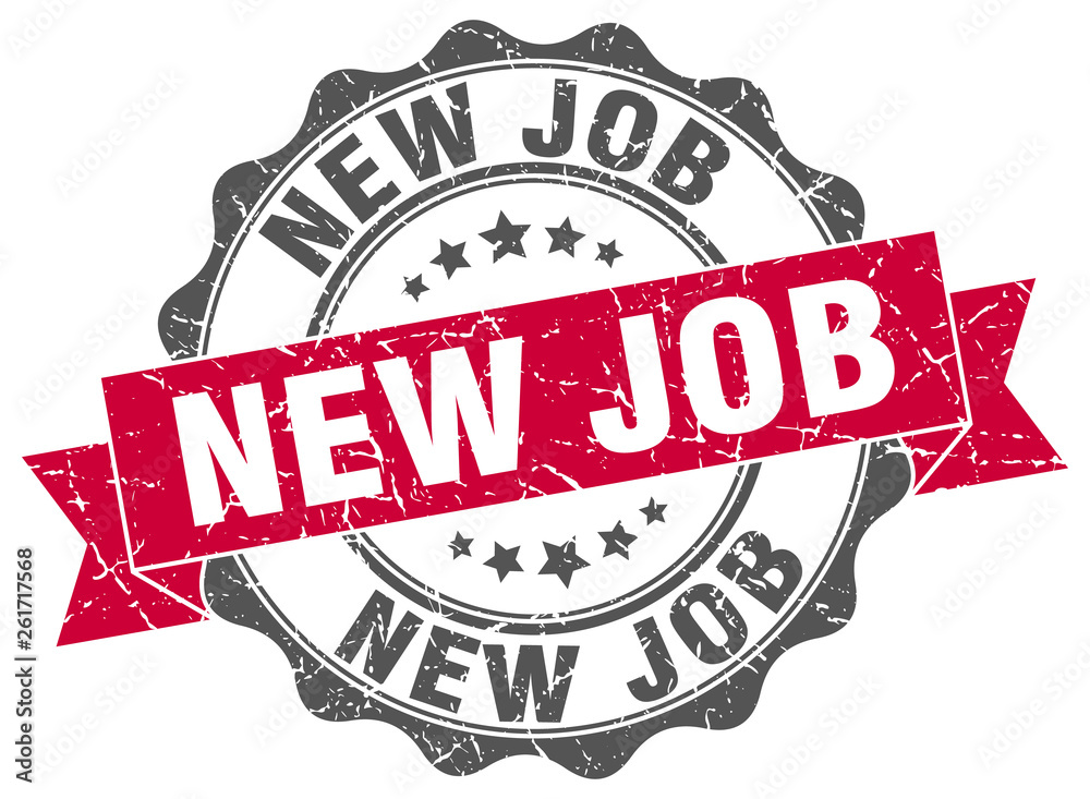 Fototapeta premium new job stamp. sign. seal