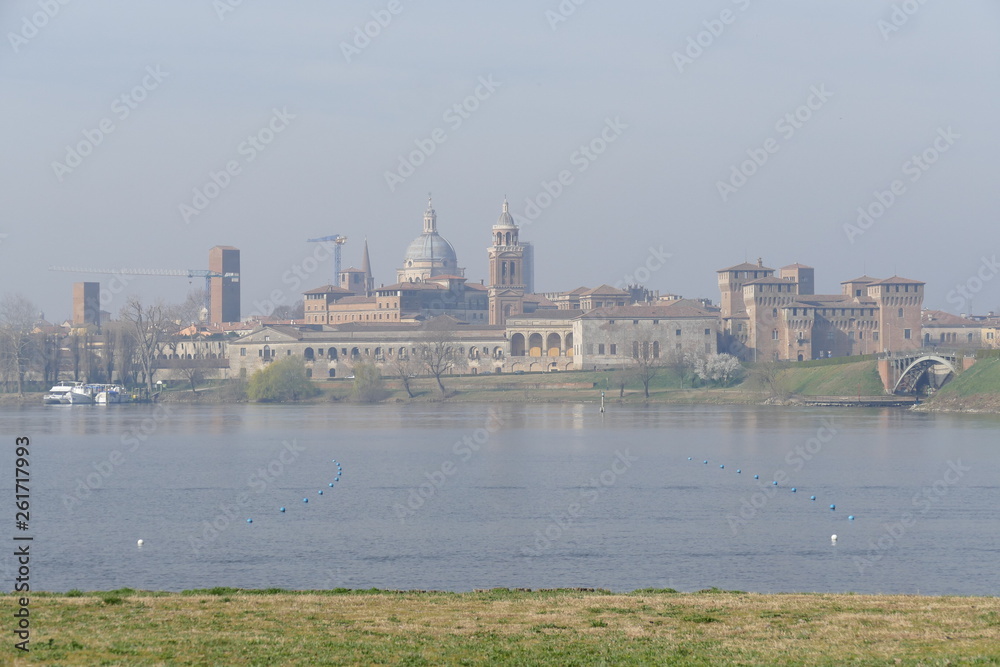 Mantova skyline from the end of St. George bridge Mantova skyline from the end of St. George bridge