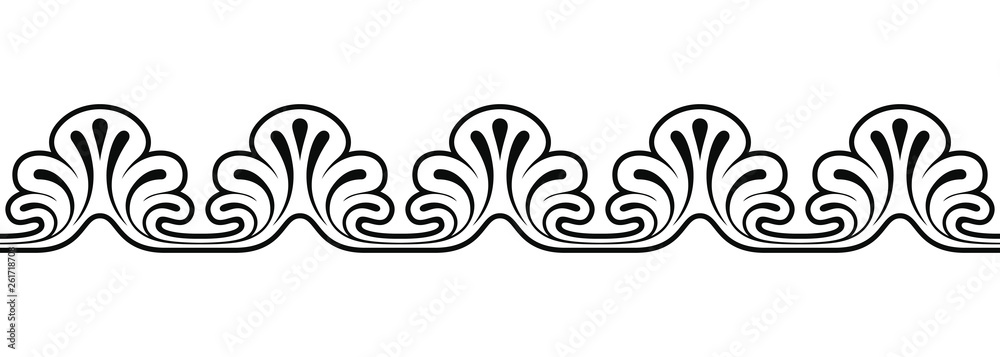 Seamless ancient greek ornament isolated on white background. Seamless ancient greek ornament isolated on white background.