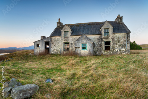 Empty house on the Isle of Lewis