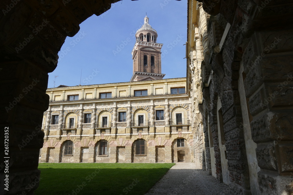 Cavallerizza garden of St. George castle in Mantova