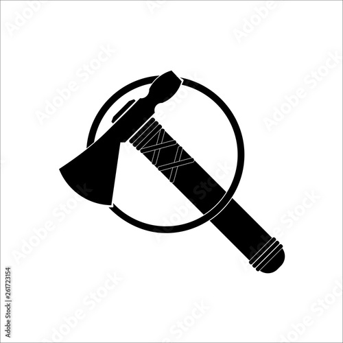 tomahawk silhouette logo