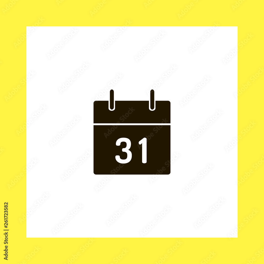 calendar vector icon. flat design