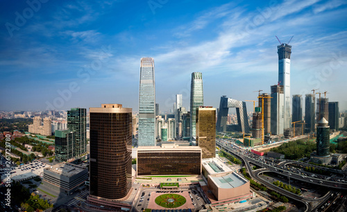 China modern financial district skyline photo