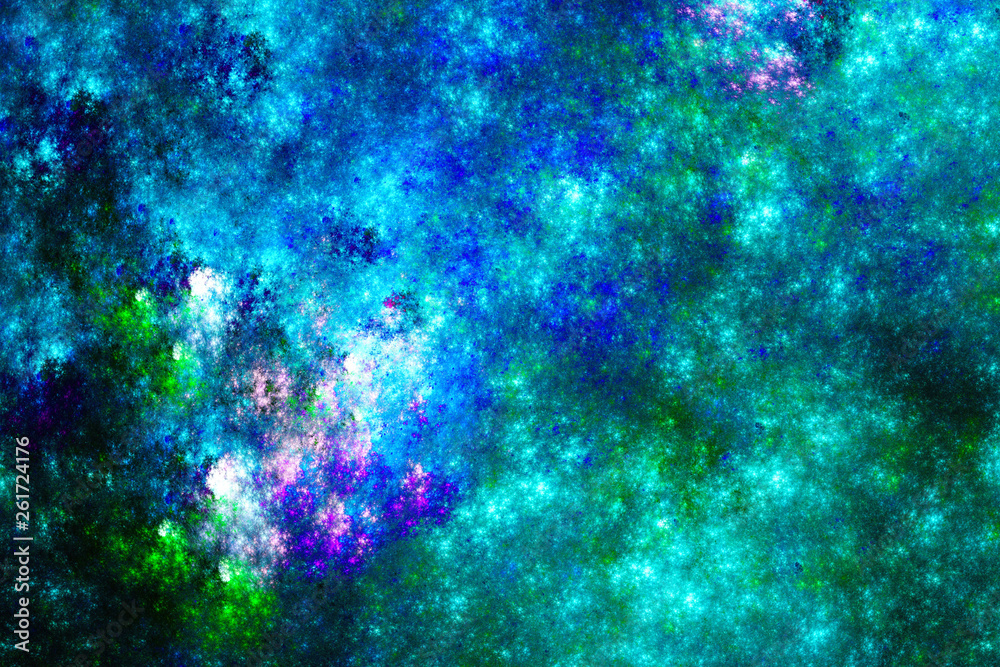 Starry sky.Abstract fantasy ornament pattern. Creative fractal design for greeting cards or t-shirts
