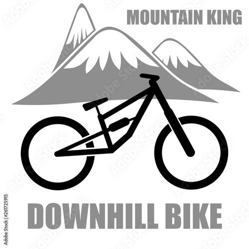 Downhill bike. Mountain king