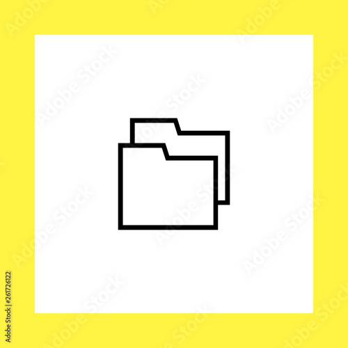 folder vector icon. flat design