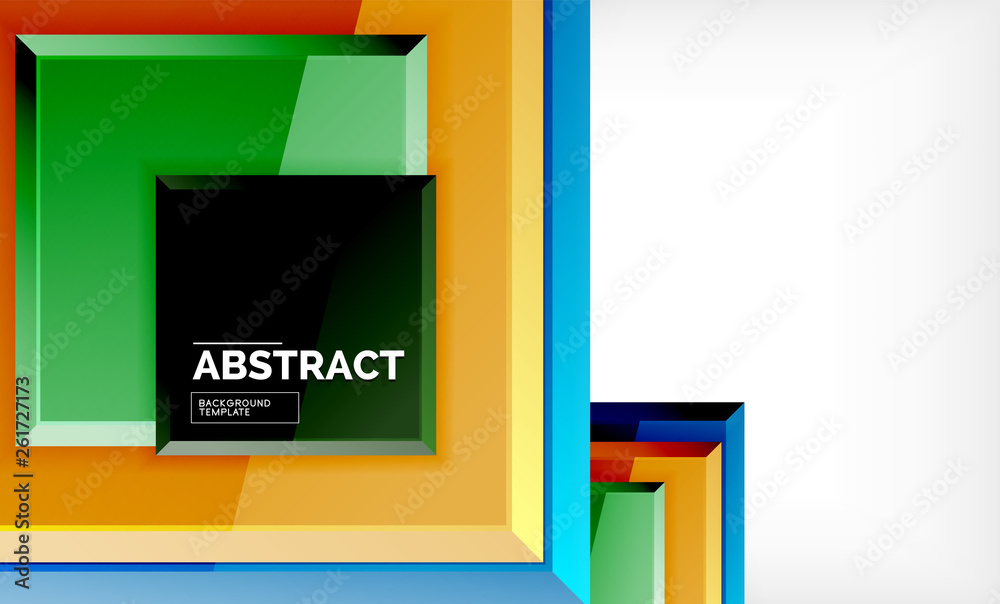 Square abstract background, glossy geometric design Square abstract background, glossy geometric design