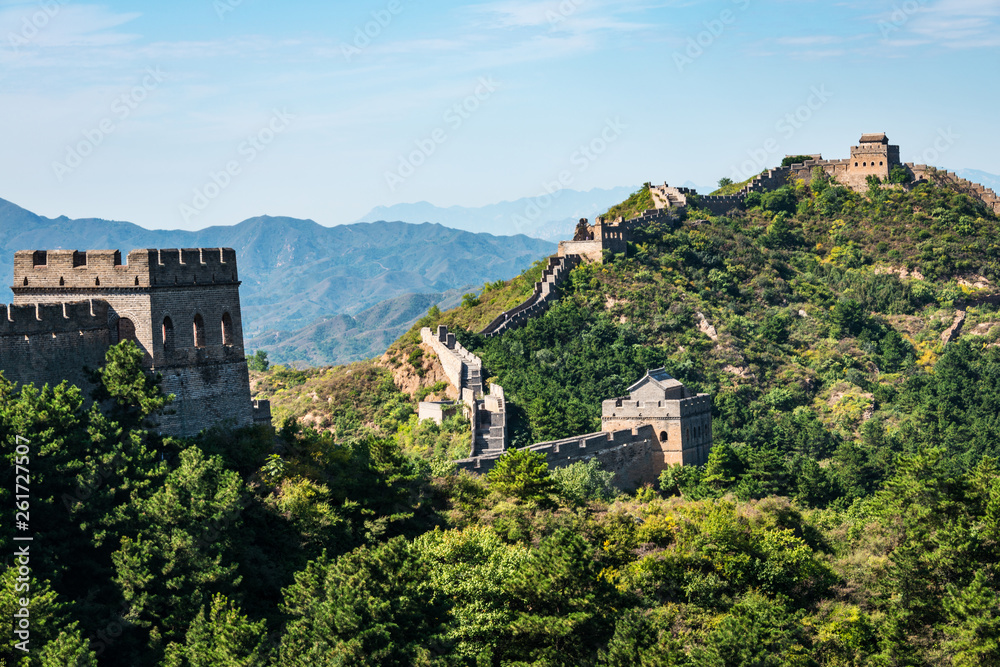 Great Wall of China between Jinshanling and Simatai