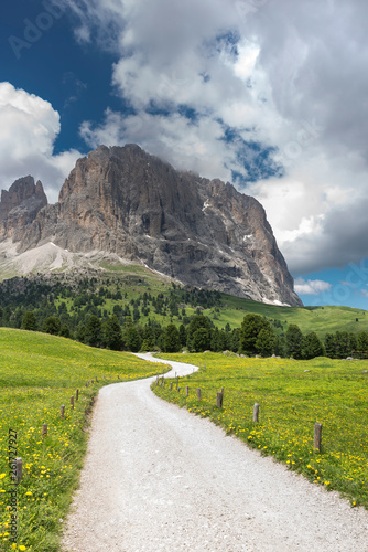 Dolomites scenic view during summer